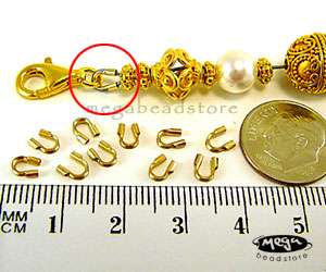 20 pcs 14K GOLD FILLED Wire Protector Thimble F124GF M  