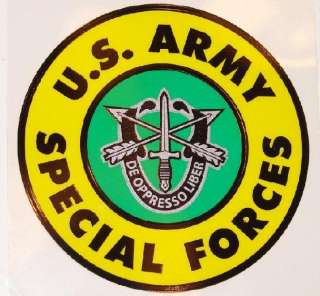 US ARMY SPECIAL FORCES DE OPPRESSO LIBER DECAL   STICKER   MADE IN THE 