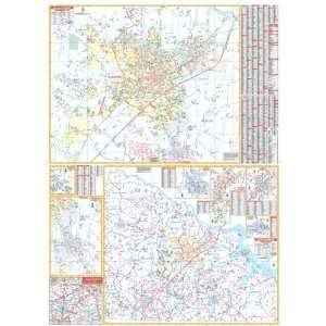   762539224 Salisbury & Rowan County NC Wall Map Railed: Office Products