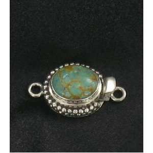   : AAA CARICO LAKE TURQUOISE CLASP STERLING CUSHION!~: Everything Else