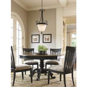 Great Rooms 5 Piece Brimfield Dining Set in Distressed Charcoal and 