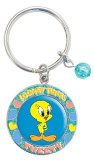 Tweety Bird Locket Keychain Key Chain Looney Tunes New  