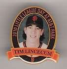 2010 LITTLE LEAGUE DAY AT AT&T PARK HAT PIN TIM LINCECUM SF GIANTS