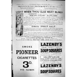  1900 Advertisement Pioneer Cigarettes Lazenby Soup Squares 