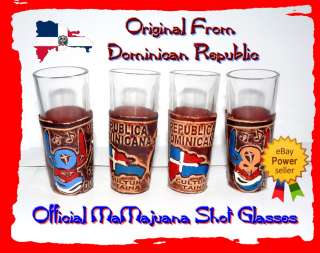 DOMINICAN REPUBLIC ORIGINAL MAMAJUANA SHOT GLASSES SET  
