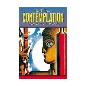  Art is Contemplation 12x18 Giclee on canvas