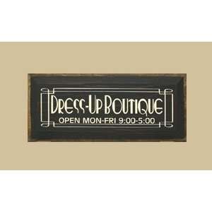   : SaltBox Gifts K818DUB Dress Up Boutique Sign: Patio, Lawn & Garden