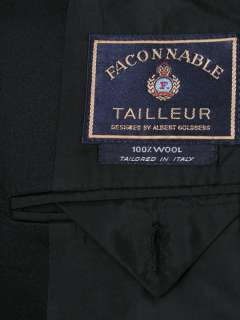 Faconnable Talleur Tuxedo Jacket Black Peak Lapel Double Breasted 