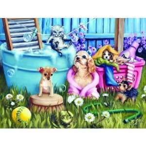    Suds N Pups 300pc Jigsaw Puzzle by Brooke Faulder: Toys & Games