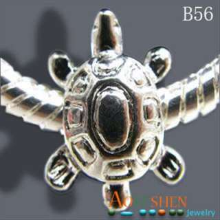 Metal Turtle European Bead Charm Fit Bracelet B56  
