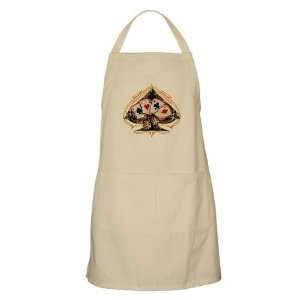   Apron Khaki Four of a Kind Poker Spade   Card Player: Everything Else