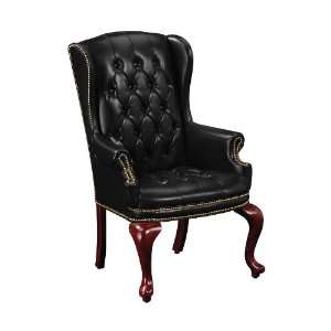  Statesman Tufted Leather Arm Chair
