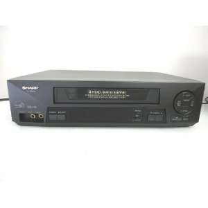  VCA593 SHARP 4 Head VHS Mono VCR ** Ships Fast ** Warranty 
