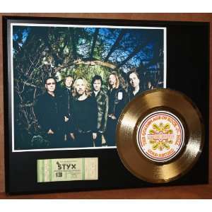  Styx 24kt Gold Record Concert Ticket Series LTD Edition 
