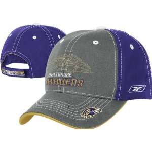  Baltimore Ravens Youth Shield Adjustable Hat: Sports 