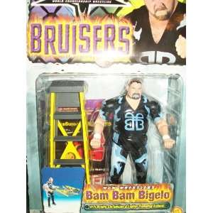  WCW BRUISERS  BAM BAM BIGELOW  MISPRINT  RARE Toys 