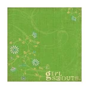  12X12 Swirl Floral Green K645370, 25 Item(s)/Order