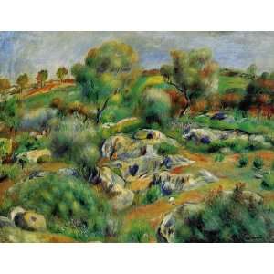  Oil Painting: Breton Landscape: Pierre Auguste Renoir Hand 
