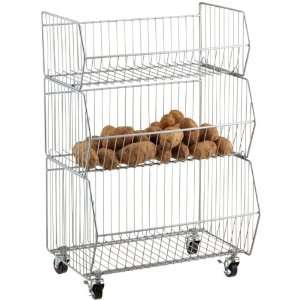  The Container Store 3 Tier Storage Cart Steel: Home 