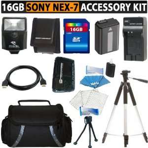  16GB Advanced Accessory Kit For Sony NEX 7 NEX7 Digital Camera 