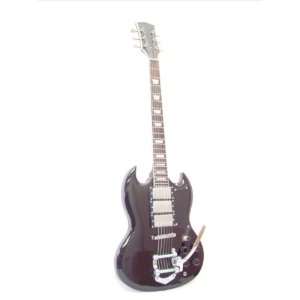   BLACK   ELECTRIC GUITAR Triple Pickup ACDC HOT: Musical Instruments