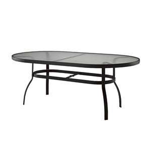  Woodard Deluxe Oval Outdoor Dining Table: Home & Kitchen
