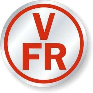  V F/R Floor/Roof Truss Sign Circular High Intensity Grade 