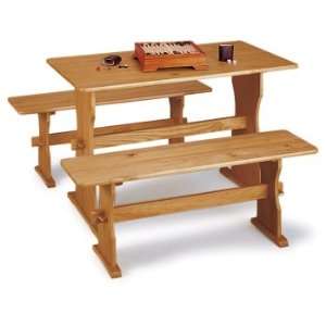  Pine Trestle Table: Home & Kitchen