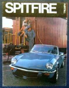 TRIUMPH SPITFIRE 1500 CAR SALES BROCHURE (USA PRINT) CIRCA 1974 