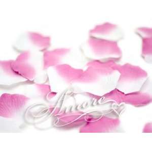   Wedding Silk Rose Petals Flamingo   White and Fuchsia: Everything Else