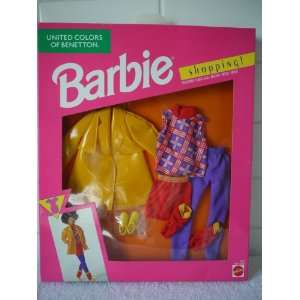   Benetton Barbie Shopping Yellow Coat Outfit #5962 (1991): Toys & Games
