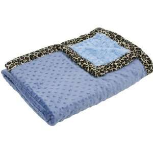  Denim/Blue Cheetah rama Toddler Blanket by Baby JaR: Baby