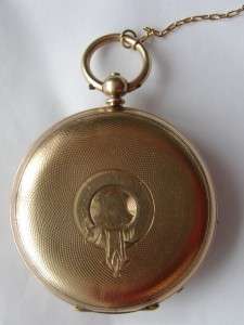 RRR! Antique English key wind pocket watch c1850s  