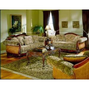   HOME ELEGANCE BARCELONA COLLECTION SOFA 2 CHAIRS NEW CHERRY 3 PIECE