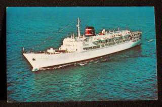 1950s? Eastern Steamship SS New Bahama Star Miami FL PC  