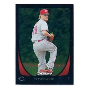   Chrome Refractor #70 Travis Wood Cincinnati Reds: Sports & Outdoors