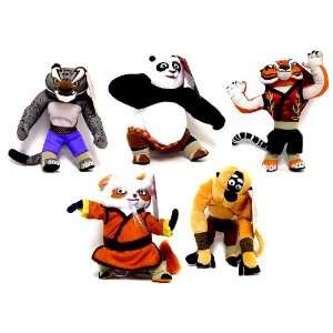  Kung Fu Panda Movie Set of 5 Plush Buddy 6 Inch Figures 