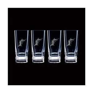   Glass Florida Marlins Home Run Highball Barware