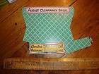   JEWELRY STORE WINDOW Cardboard DISPLAY Ring Box SIGN August Clearance