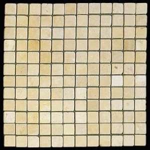    Antique Jerusalem Gold Tumbled Mosaic 1x1