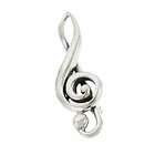 Treble Clef Pin Sterling Silver Music Note Brooch