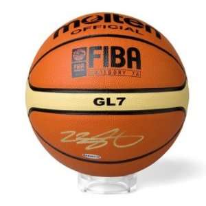  Lebron James Signed Molten FIBA/USA Basketball UDA Sports 