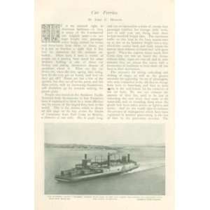 1898 Railroad Car Ferries Southern Pacific Solano 