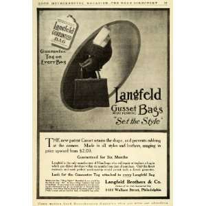  1911 Ad Langfeld Gusset Hand Bags Womens Purses Pricing 