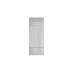   Grey J5 Board N Batten Vinyl Exterior Shutters (Pair)