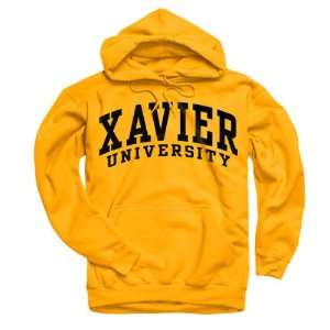 Xavier University of LA Gold Rush Gold Arch Hooded Sweatshirt