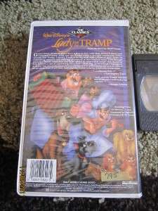   Disneys Classic Lady and the tramp Original Classics Clamshell VHS