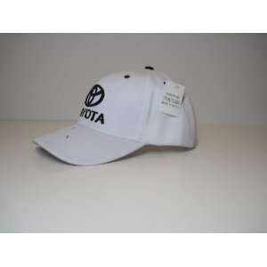  Toyota Baseball Hat Cap White  Adj. Velcro Back New 