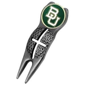 Baylor University Bears BU NCAA Cross Hair Golf Divot Tool Black