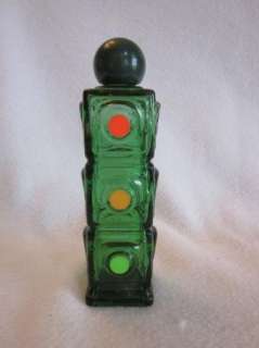 Vintage Avon Stop N Go Traffic Light Perfume Bottle  
